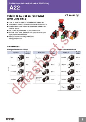 B3F-6002 datasheet  